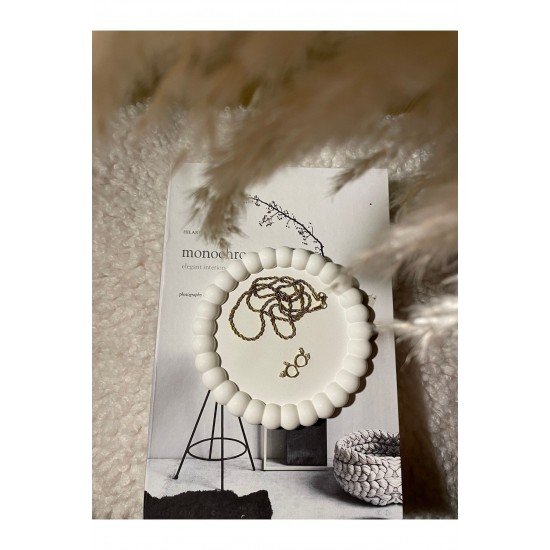 Dekoratif Çok Amaçlı Big Bubble Organizer,takı Tabağı, Mum Tabağı, Sunumluk