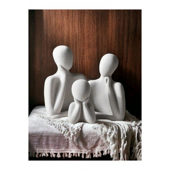 Biblo üçlü aile seti dekoratif obje