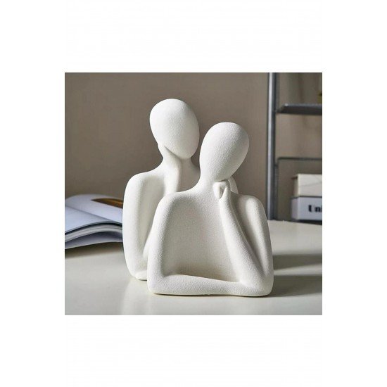 Blue Avm Beton Heykel Obje Biblo Zenart Ikili Aile Sevgiliye Özel