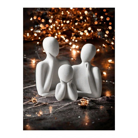 Biblo üçlü aile seti dekoratif obje