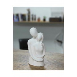 Kucaklaşmış Sevgili Aşıklar Biblo 11*5- Beyaz Çift