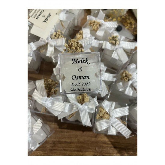 12 Adet Bubble Mum Nişan Nikah Sünnet Hediyelik Dağıtmalık 12 Adet