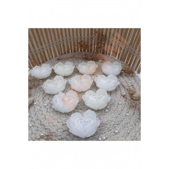 Kalp Mum Sade Nişan, Nikah, Doğum Günü, Özel Gün - 10 Adet