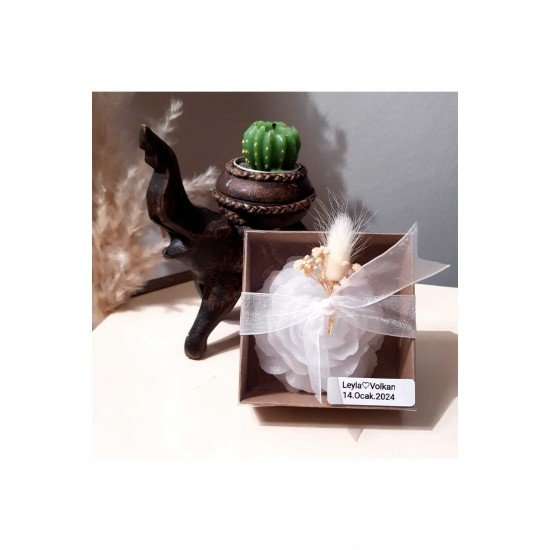 Şakayık Mum - Düğün, Nikah, Nişan, Doğumgünü Ve Söz Hediyeliği 50 Adet