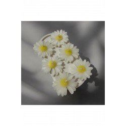 Dekoratif Papatya Mum, Söz Nişan, Hediyelik Mum- 5 Adet