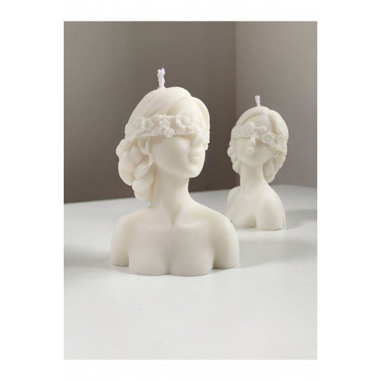 Soya Wax Çiçek Maskeli Kız Mum