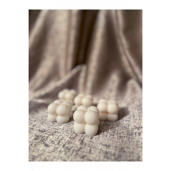 5'li Dekor Soya Wax Mini Bubble Mum Set