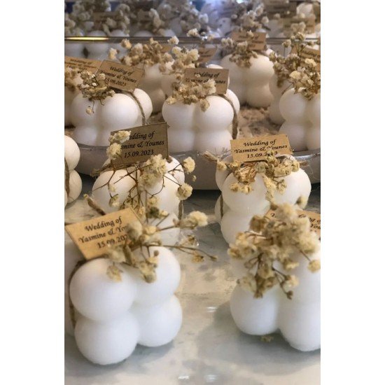 15 Adet Bubble Mum Hediyelik Mumlar Hediyelik Mum, Nikah Şekeri, Doğum, Sünnet, Düğün Nişan