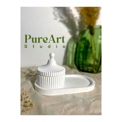 Art 2 Li Set Sunum Tabağı Ve Dekoratif Takı Kutusu
