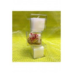 25'li Mika Kap Küp Soya Wax Mum Düğün Nişan Kına Sünnet Nikah Yeni Doğan Hediyelik