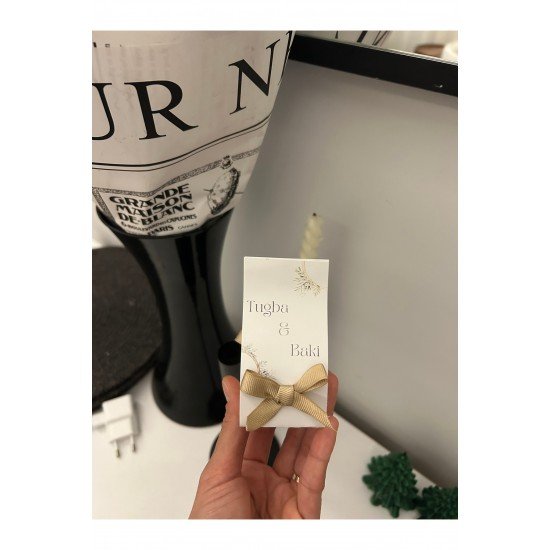 Bubble Mum Özel Gün Düğün Nişan Nikah Hediyelik Isim Etiketli 25 Adet