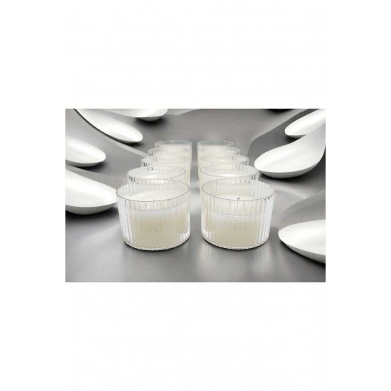 24 Adet Mumlu Mika Şekerlik Kutu-plastik Şeffaf Hediyelik Mum Kutu Hediyelik Mum, Nikah Şekeri