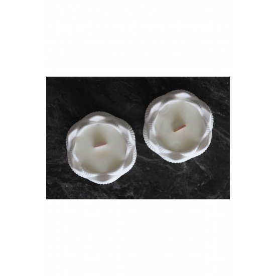 2'li Lotus Ahşap Fitilli Kokulu Mum