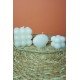 Soya Wax Dekoratif Büyük Bubble Mum, Soya Wax Küçük Bubble Mum, Soya Wax Istiridye Mum 3'lü Set