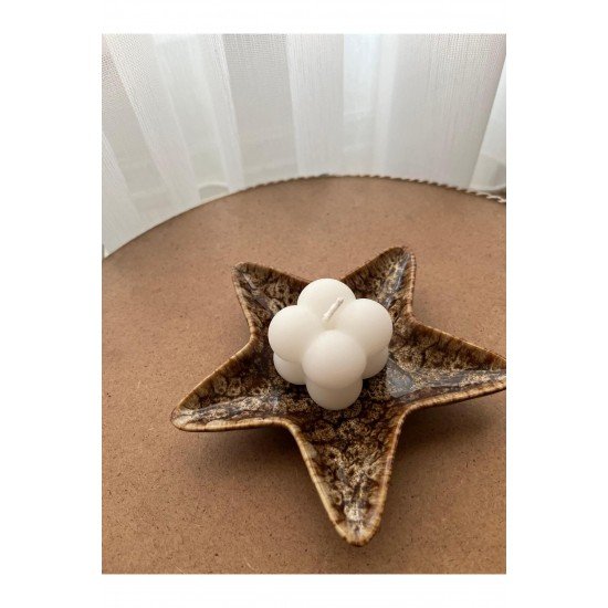 Dekoratif Bubble Mini Mum Düğün Nişan Mevlüt Süsü 10 Adet