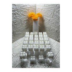 20 Adet Bubble Mum Mika Kutulu Mini Bubble Mum Düğün Nişan Hediyeliği Dağıtmalık Hediye Bubble Mum