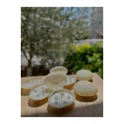 Bernamiofficial & Sea Candles Incili Istiridye Mum Düğün, Nişan, Söz, Hediyelik 20 Adet