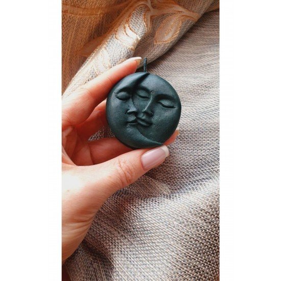 Ay Ve Güneş Model Mum - Siyah