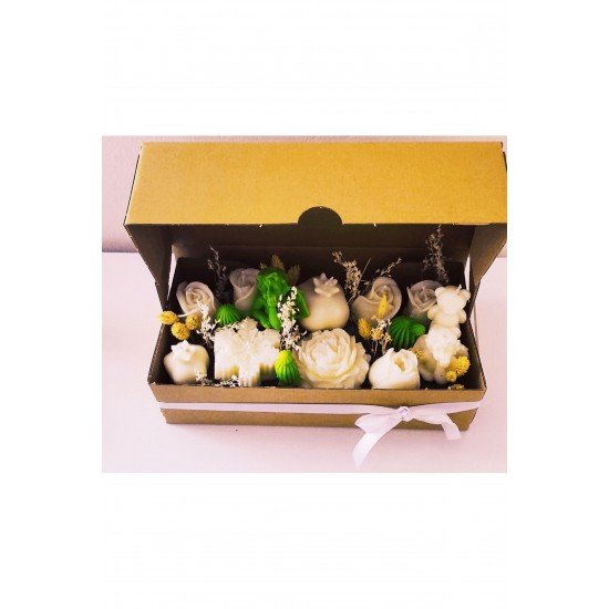 ,mum, Buket Mum,kokulu Mum Buket %100 Soya Wax,dekoratif Mum
