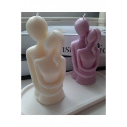 Sarılan Sevgili &şakayık Mum Set