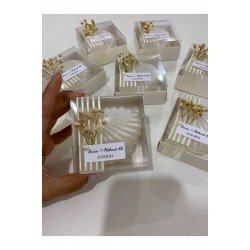 Kutulu Istiridye Mum Düğün, Nişan, Söz,kına,mevlüt, Doğum Günü Hediyelik 15 Adet