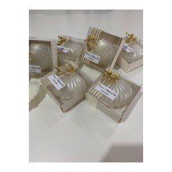 Kutulu Istiridye Mum Düğün, Nişan, Söz,kına,mevlüt, Doğum Günü Hediyelik 15 Adet