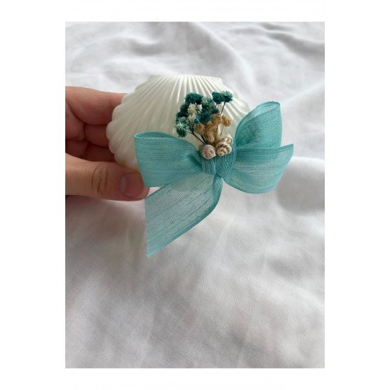 İstiridye Kutulu Mum - Düğün, Nikah, Söz, Nişan, Mevlüt, Doğum Günü Hediyelikleri - 10 Adet