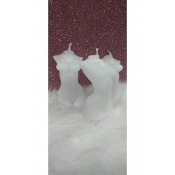 3lü Kadın Büst Mum