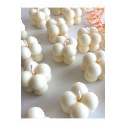 50 Adet Süslemeli Bubble Mum Düğün, Nikah ,kına, Söz, Doğum