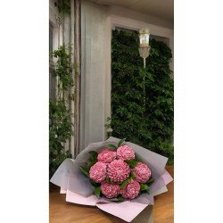 Pudra Şakayık Buket Mum (Sandal, Lavanta, Gül, Nar, Çikolata) Kokulu Mum %100 Soya Wax