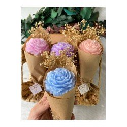 Kadınlar Günü Hediyesi Mum Buketi 5 Adet 8 Mart Dünya Kadınlar Günü Hediyesi