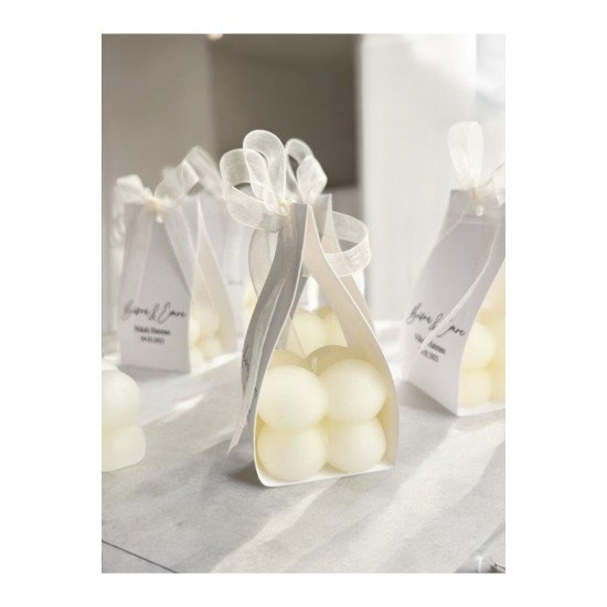 Bubble Mum Özel Gün Düğün Nişan Nikah Hediyelik Isim Etiketli 25 Adet