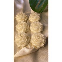 6'lı Gül Vegan Mum