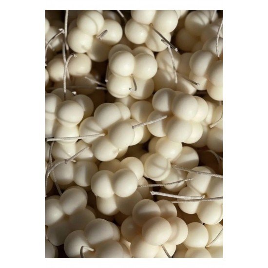 50 Adet Süslemeli Bubble Mum Düğün, Nikah ,kına, Söz, Doğum