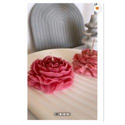 Dekoratif Mum Şakayık Mum ( 2 Adet )