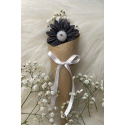 Buket Çiçek Desen Dekoratif Mum Söz,nişan,mevlid Hediyelik Buket Mum 5 Adet