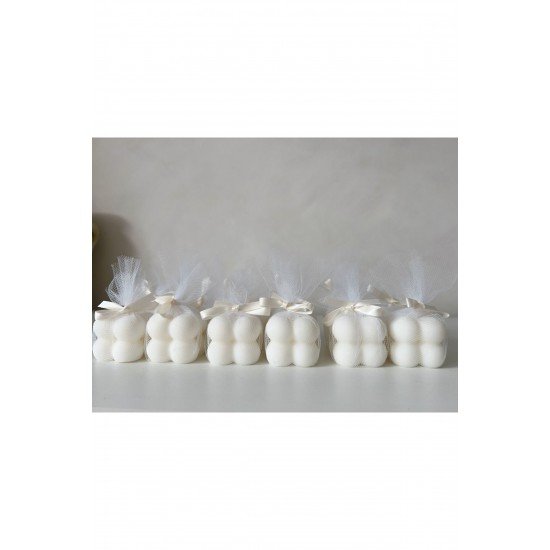 15 Adet Kurdeleli Mum Düğün Nişan Nikah Söz Özel Günler Hediyeliği