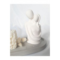 Sonsuz Aşk Sarılan Sevgili Heykeli Sarılan Çift Taş Biblo