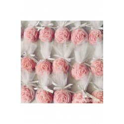 Pinterest 50 Adet Süslemeli Şakayık Mum, Düğün, Nikah, Kına, Söz, Doğum