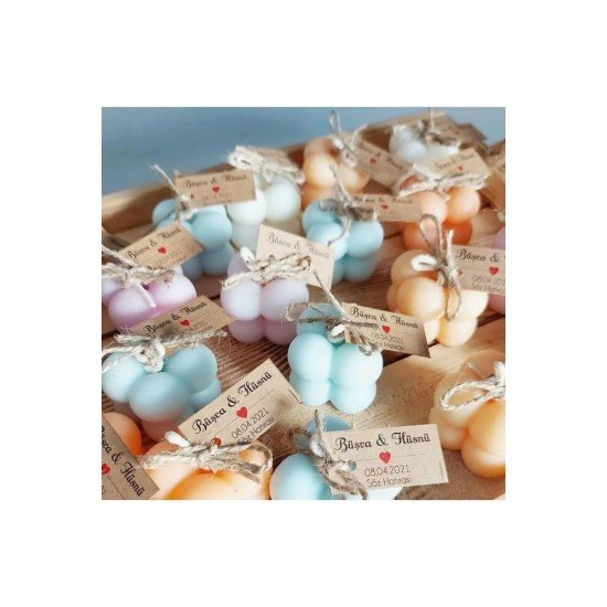 10 Hediyelik Mini Bubble Mum