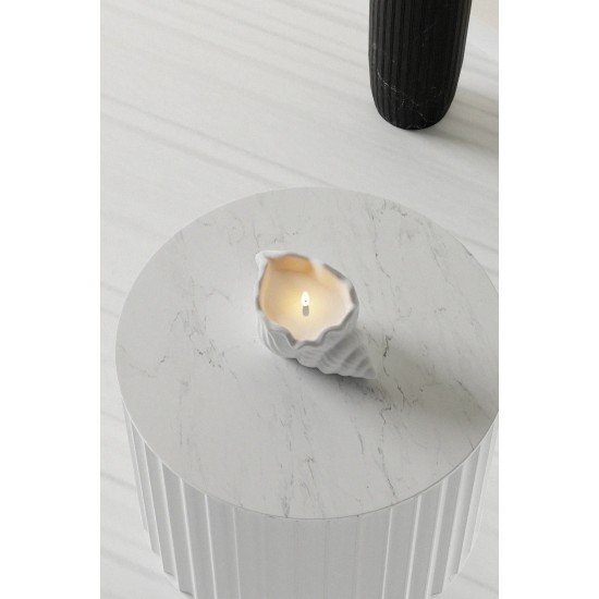 Dekoratif Istiridye Mum Vanilya Kokulu