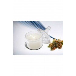 24 Adet Mumlu Mika Şekerlik Kutu-plastik Şeffaf Hediyelik Mum Kutu Hediyelik Mum, Nikah Şekeri