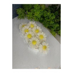 Dekoratif Papatya Mum, Söz Nişan, Hediyelik Mum- 5 Adet