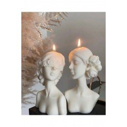 Soya Wax Çiçek Maskeli Kız Mum