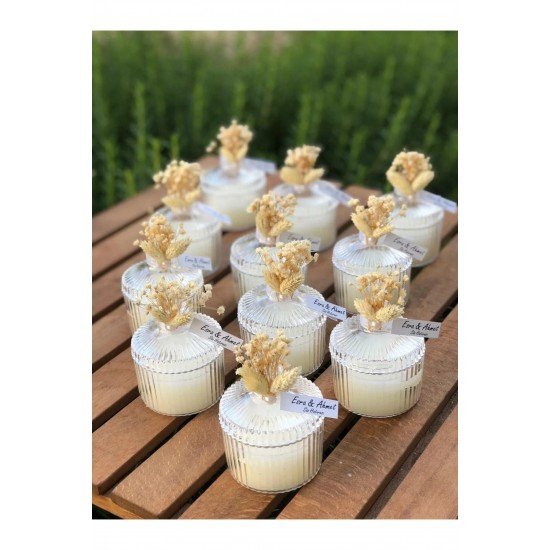 Misafirler Için Kişiselleştirilmiş Lüks Düğün Mumları