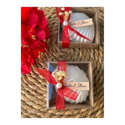 Kutulu istiridye Mum Düğün, Nişan , Söz ,Kına , Mevlüt , Doğum günü , Yılbaşı Hediyelik- 20 adet