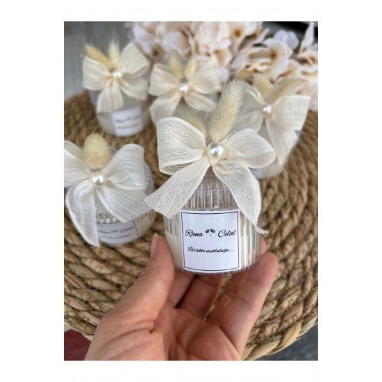 10 Adet Mika Kutu Şekerlik Mum Düğün ,nişan ,kına ,davet ,doğum Günü