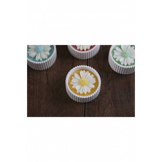 Dekoratif Mum Kapta Papatya Mum Kokulu Mum