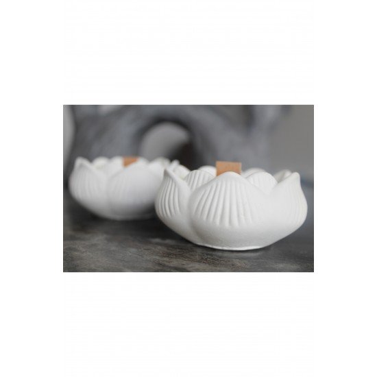 2'li Lotus Ahşap Fitilli Kokulu Mum