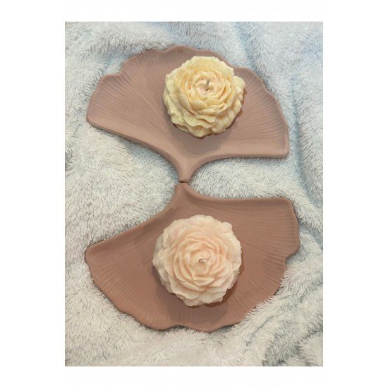 Şakayık Mum 2’li Set, Gül Mum